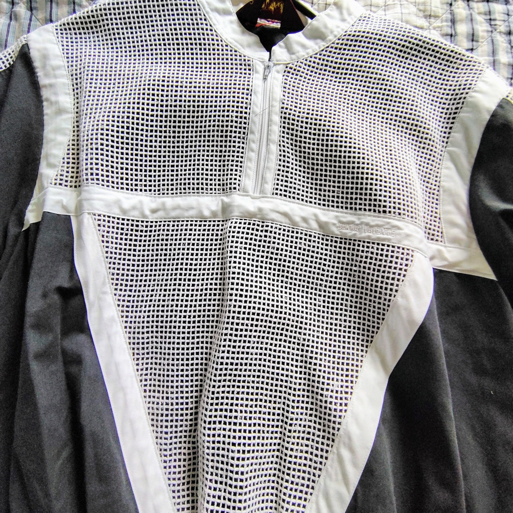 Sergio Valente Black and White Casual Button Down Shirt